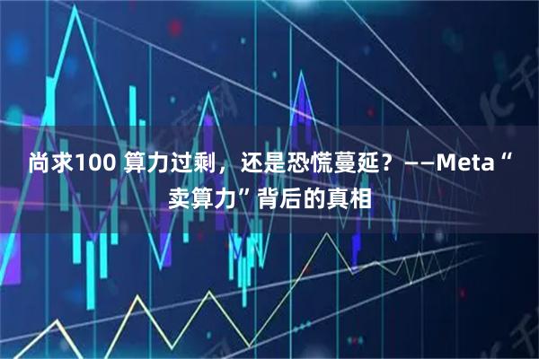 尚求100 算力过剩，还是恐慌蔓延？——Meta“卖算力”背后的真相